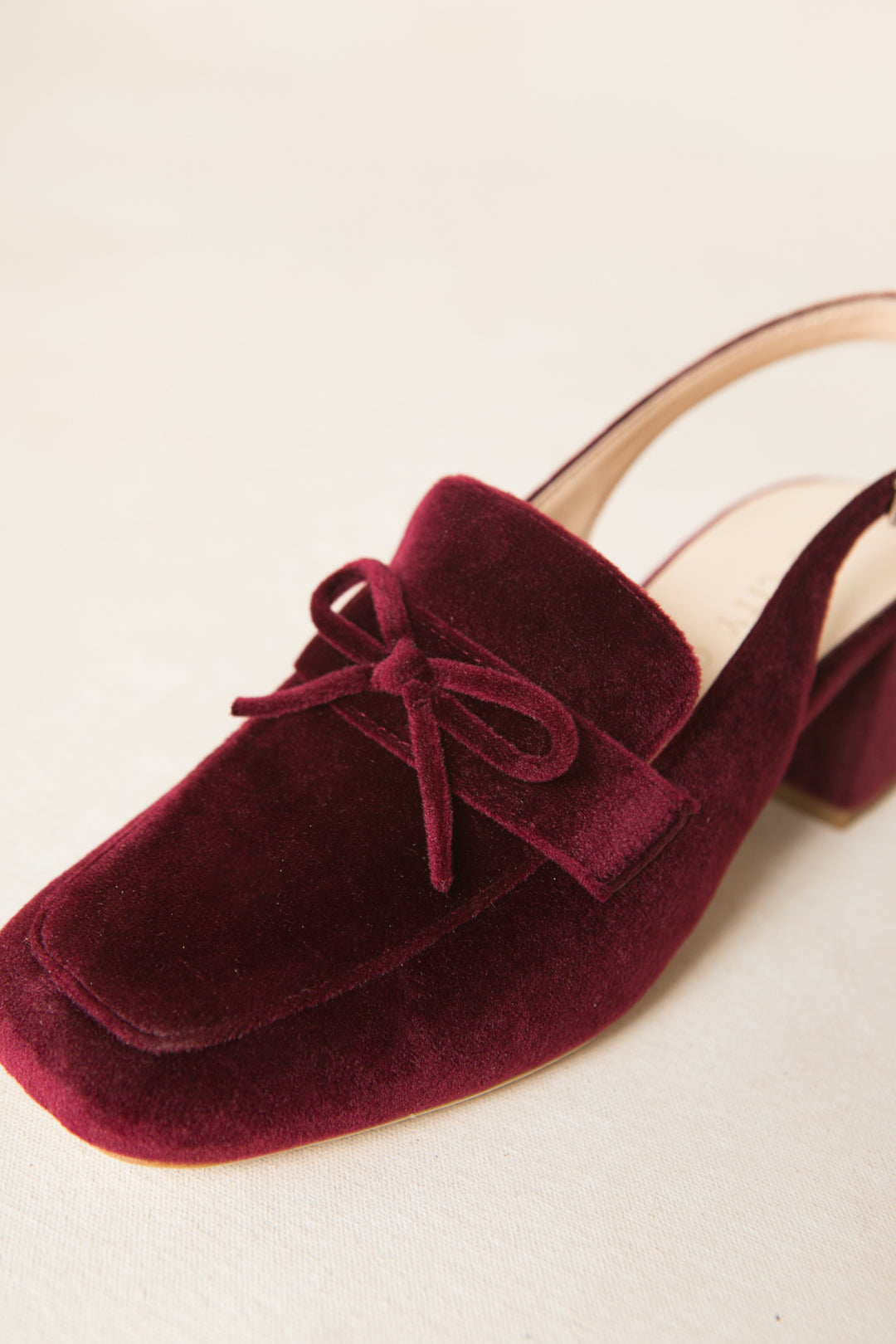 Ivy Bow Loafer in Wine