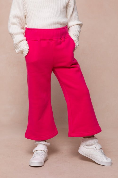 Mini Ivy Jewel Heart Sweatpants in Pink