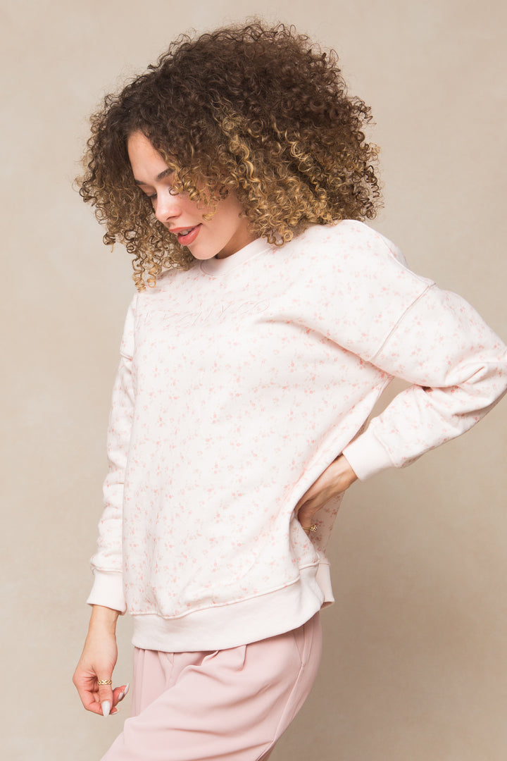 Ivy Crewneck Sweatshirt in Madeline Pink Floral