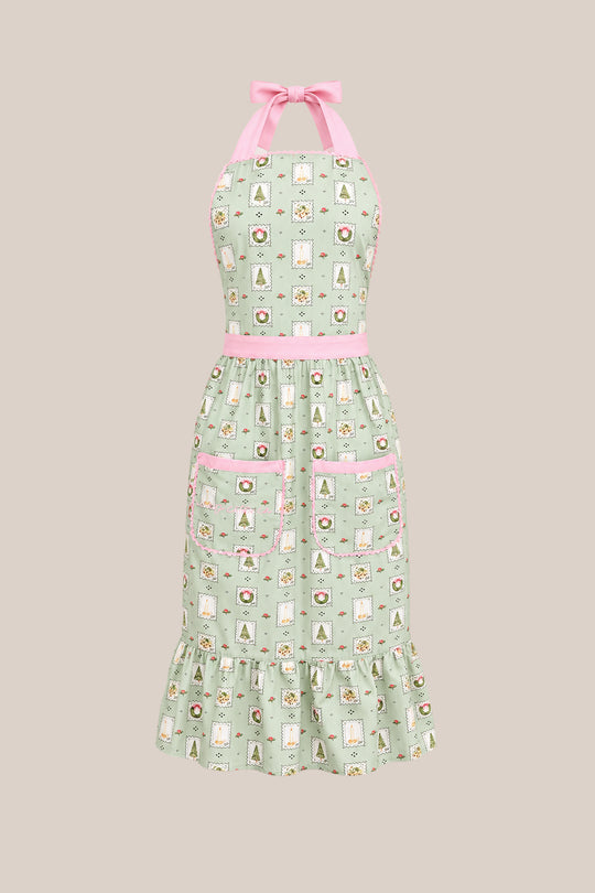 Ivy Apron in Merry Mail