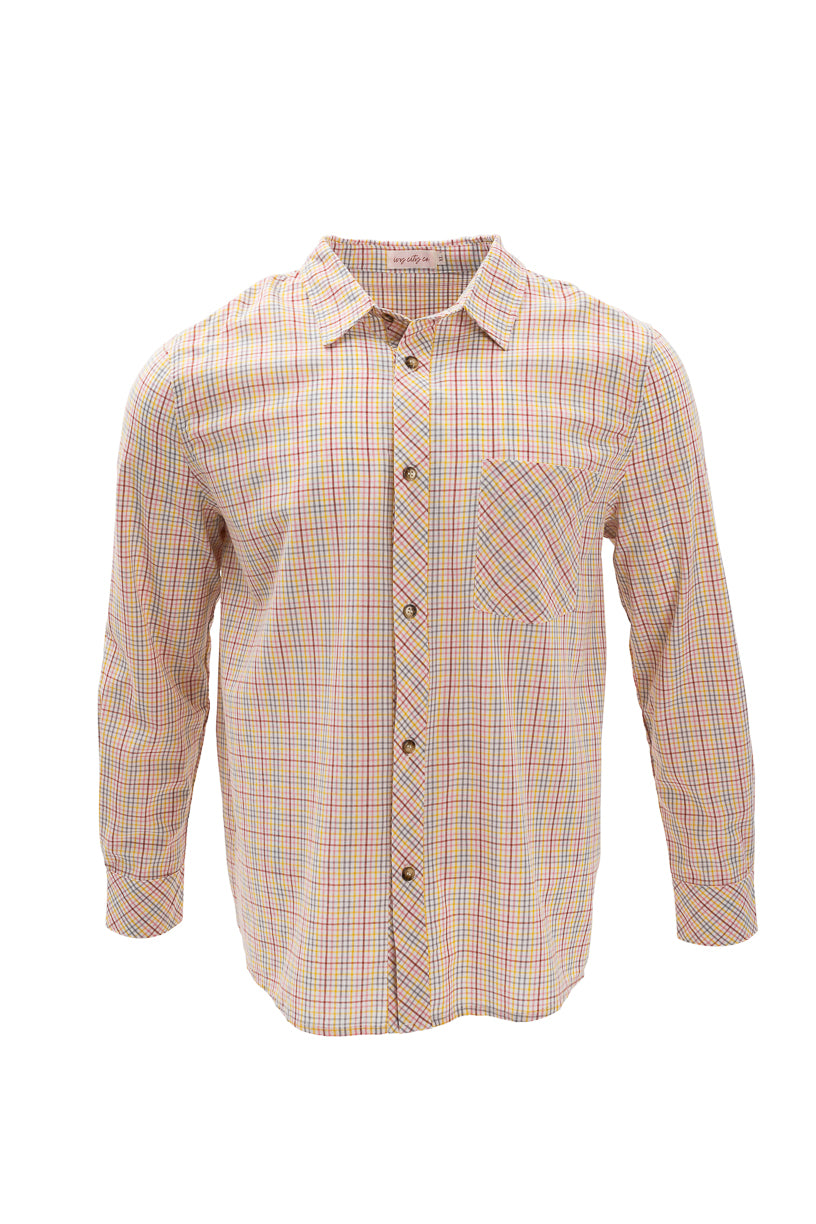 Mens John Shirt in Hattie Multicolor Gingham