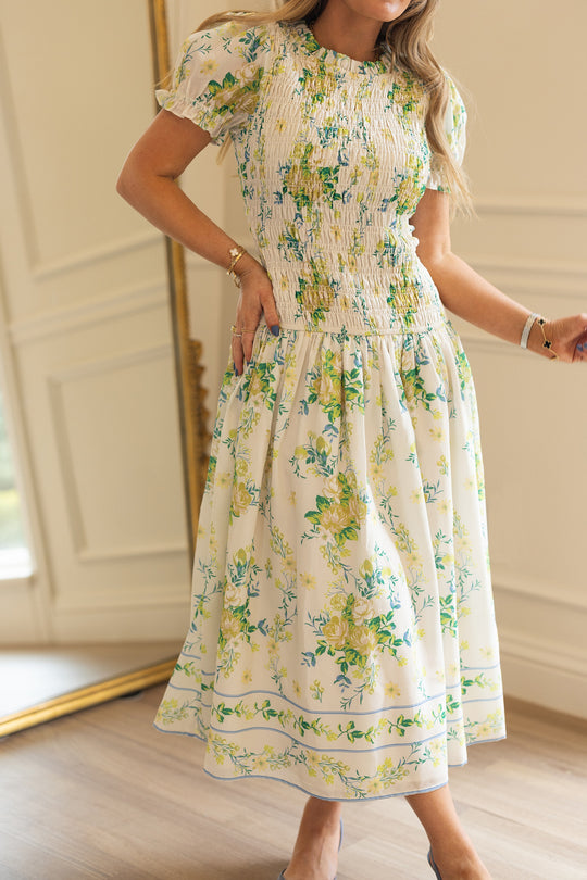 Jennifer Dress in Garden Tea Party Floral XS Jennifer Dress in Garden Tea Party Floral XS