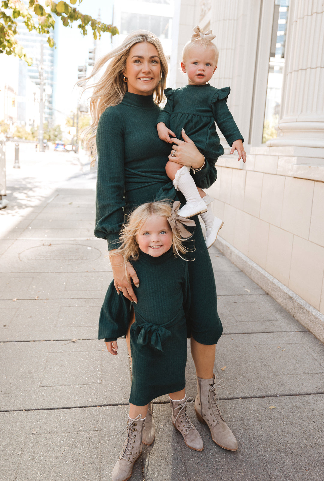 Mini Jensen Dress in Green