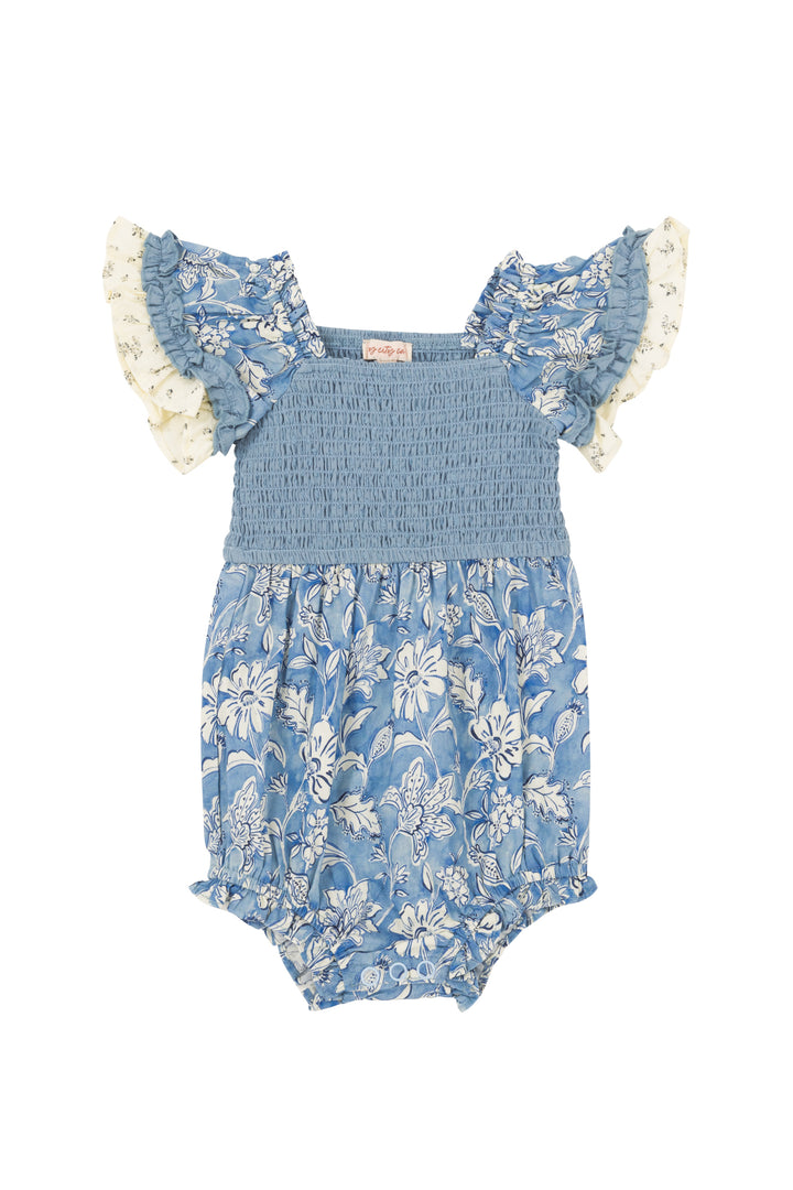 Baby Jessica Romper in Blue Floral