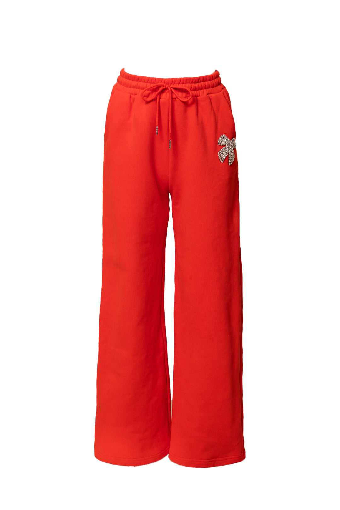 Ivy Jewel Bow Sweatpants in Red - FINAL SALE