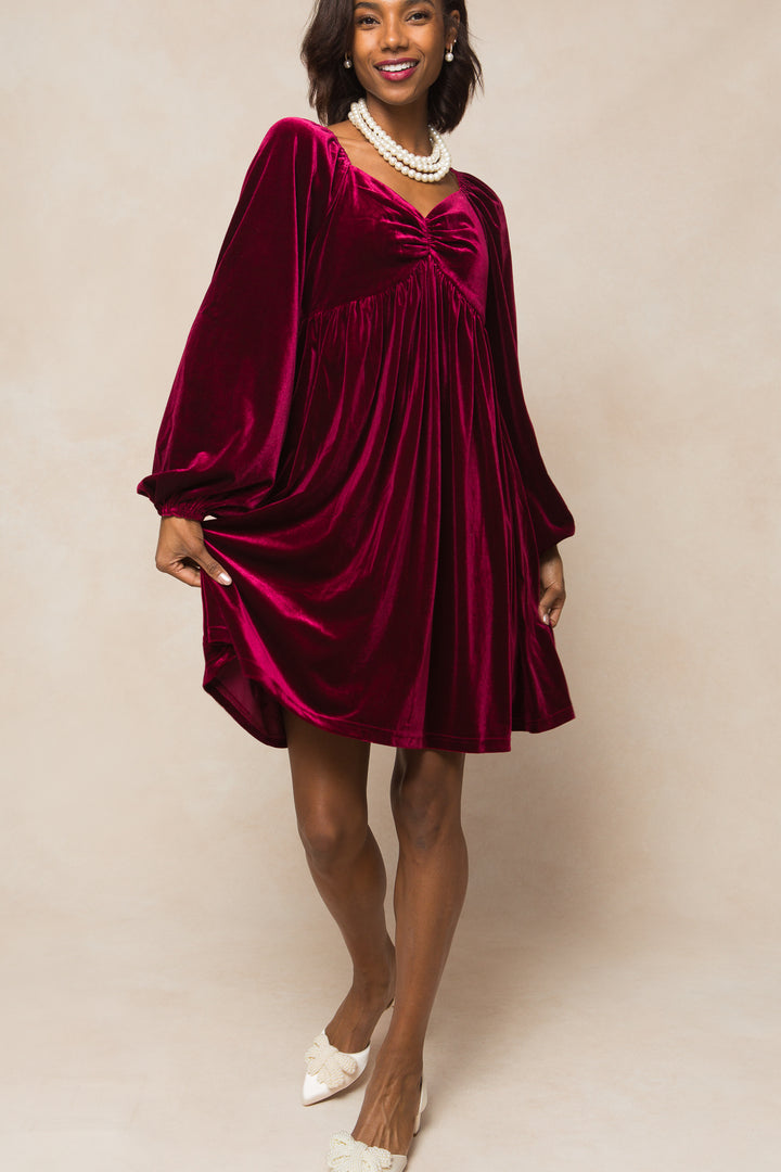 Jewel Dress in Wine