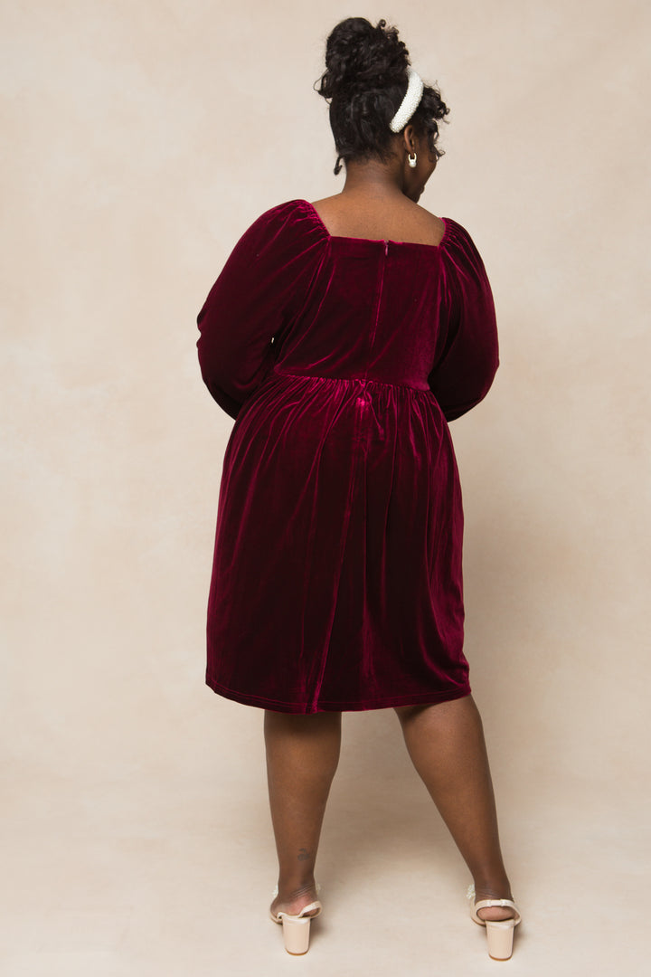 Jewel Dress in Wine - FINAL SALE