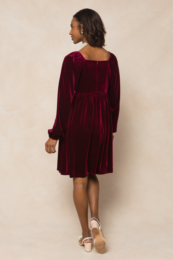 Jewel Dress in Wine