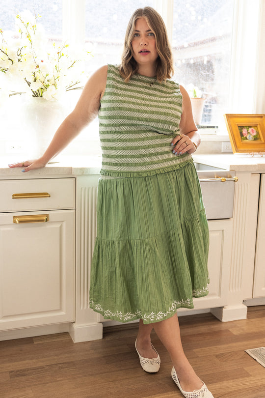 Journey Skirt in Light Green