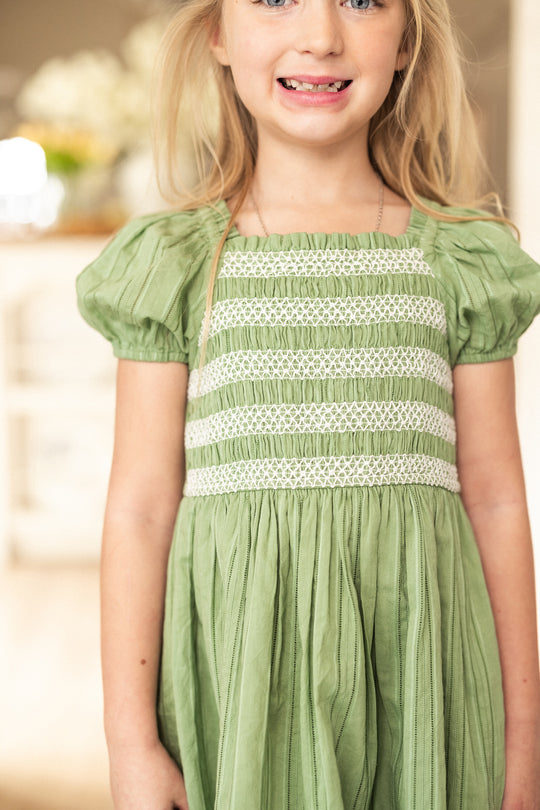 Mini Journey Dress in Light Green 2T Mini Journey Dress in Light Green 2T