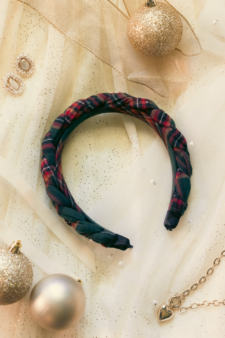 Ivy City x Kaxi Hattie Holiday Plaid Padded Headband