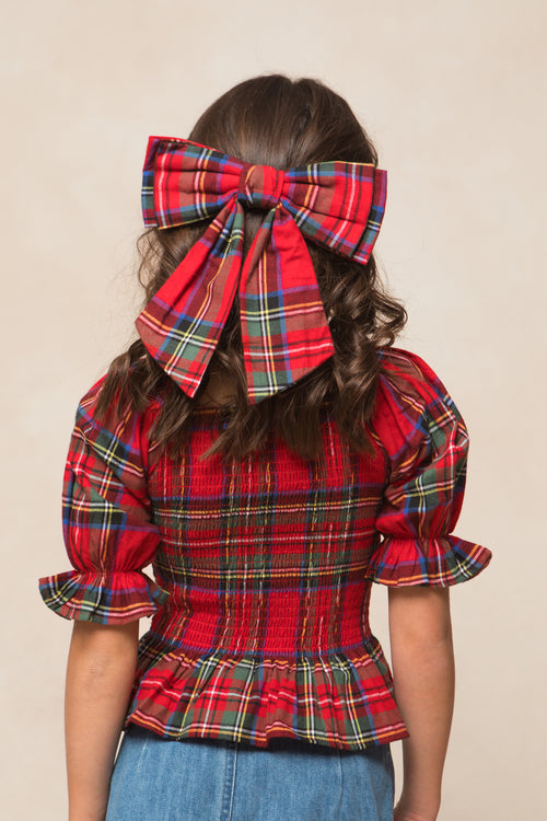 Ivy City x Kaxi Madeline Holiday Plaid Midi Bow