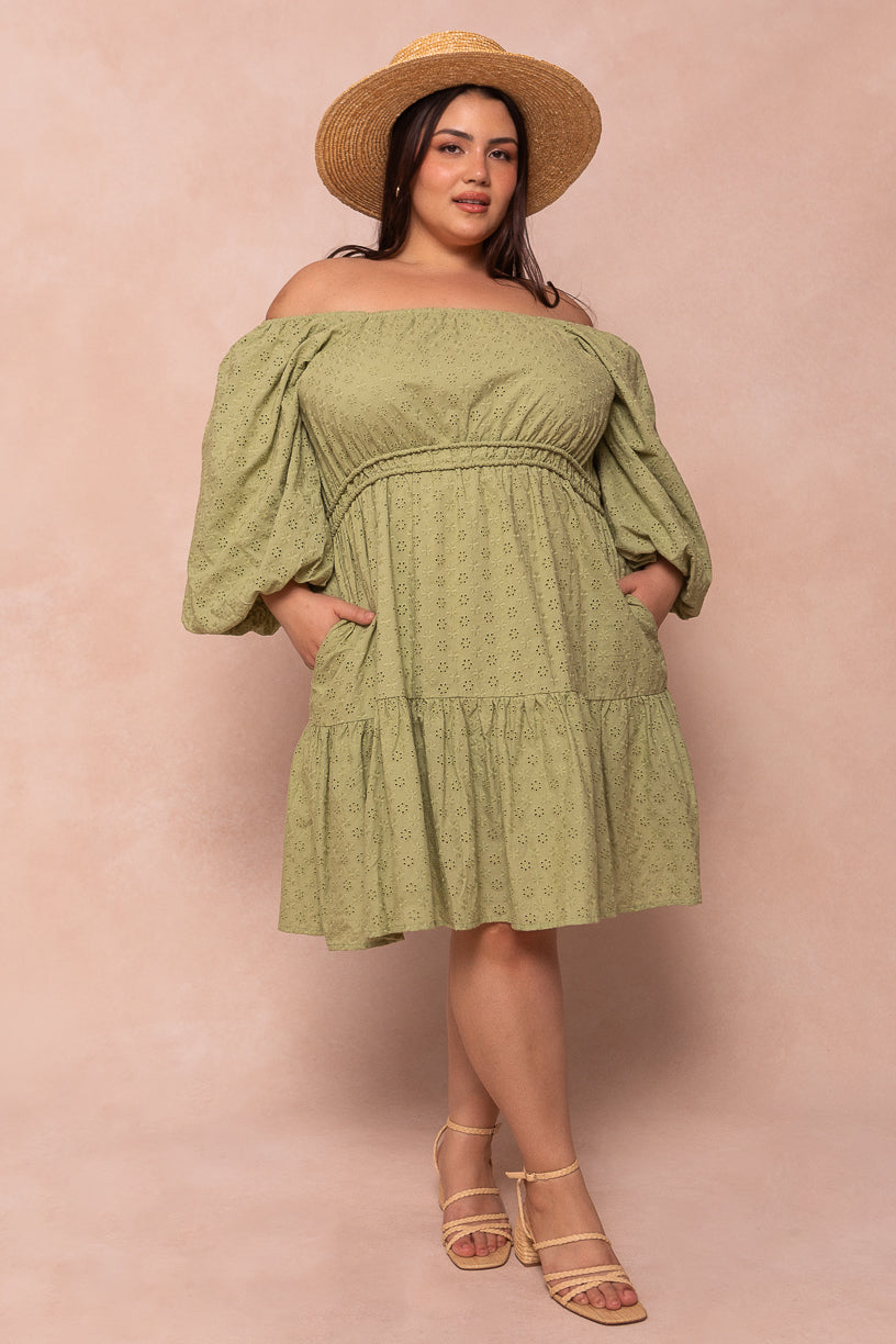 Kinsey Dress in Green