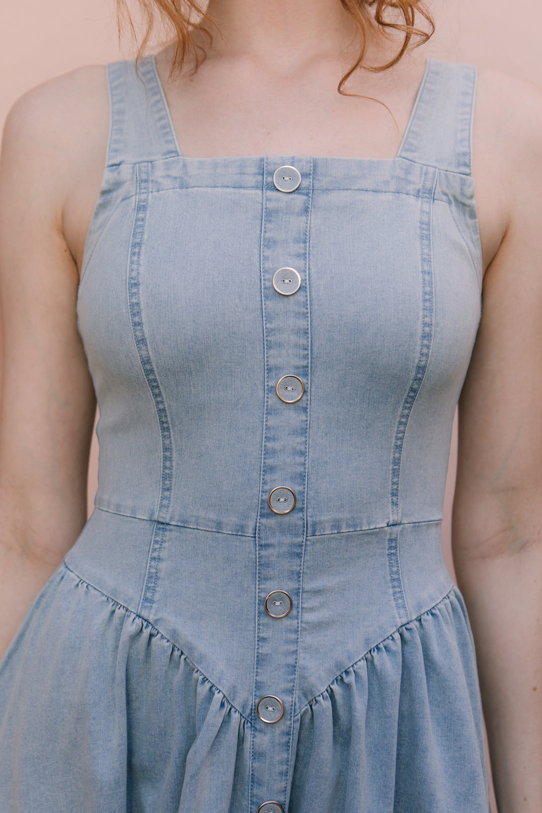 Kristin Dress in Light Denim