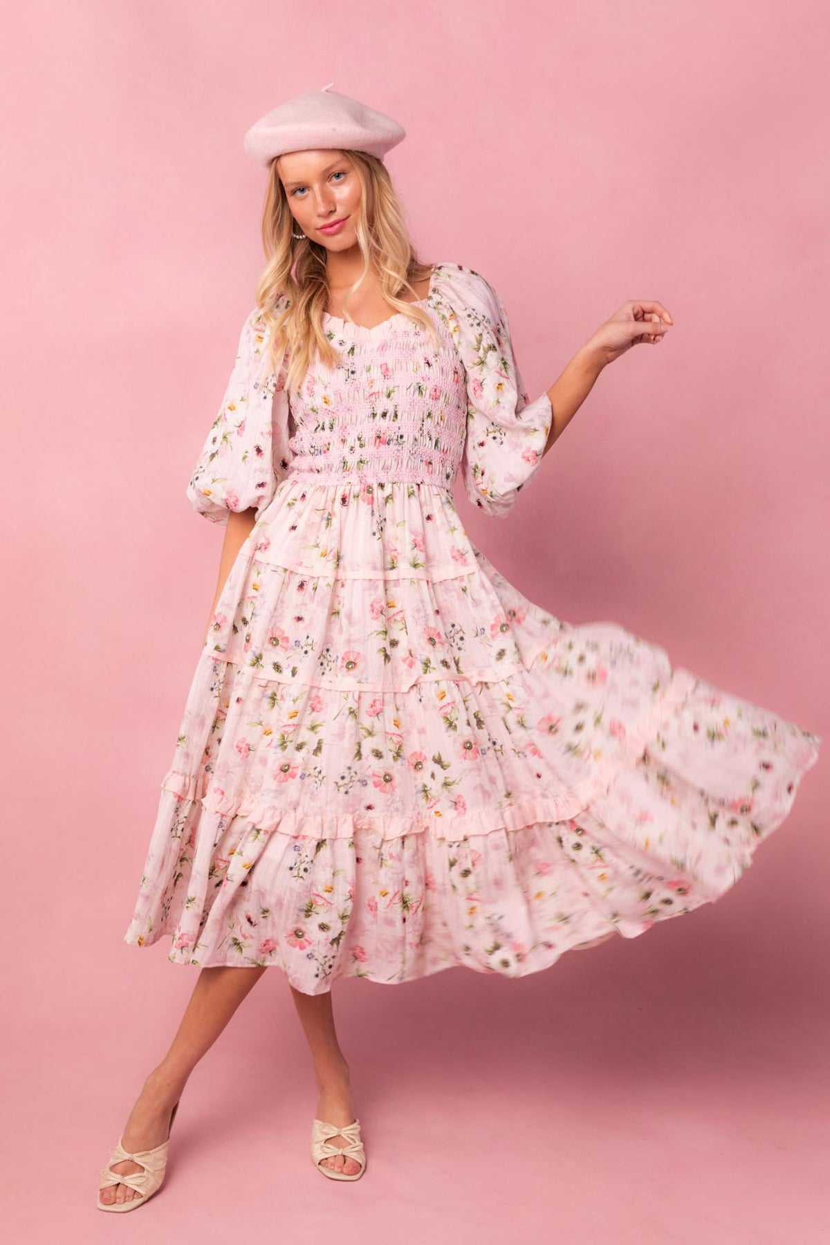 Roselyn Dress in Pink