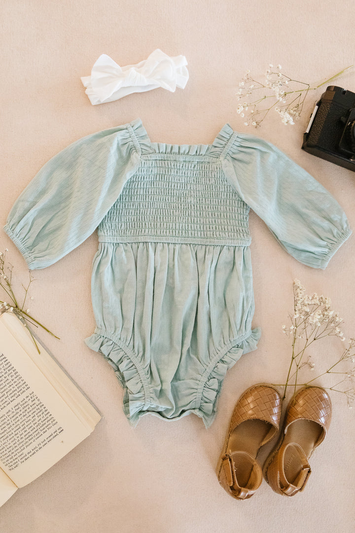 Baby Lani Romper in Sage