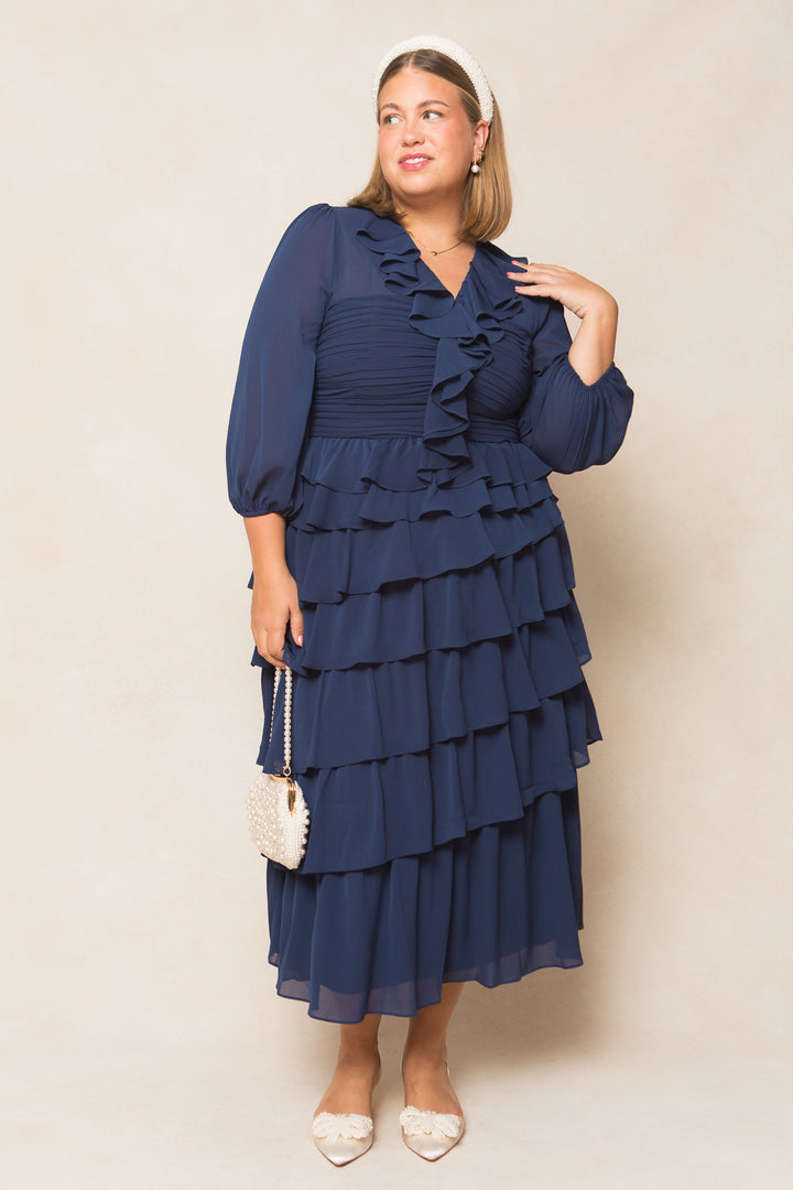 Larsa Dress in Blue - FINAL SALE