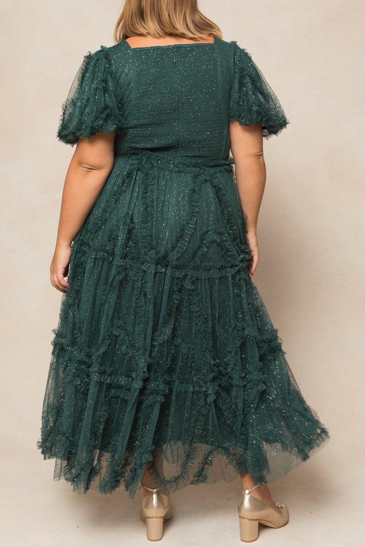 Layla Dress in Emerald