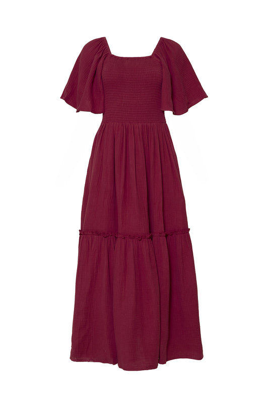 Lennon Maxi Dress in Wildberry