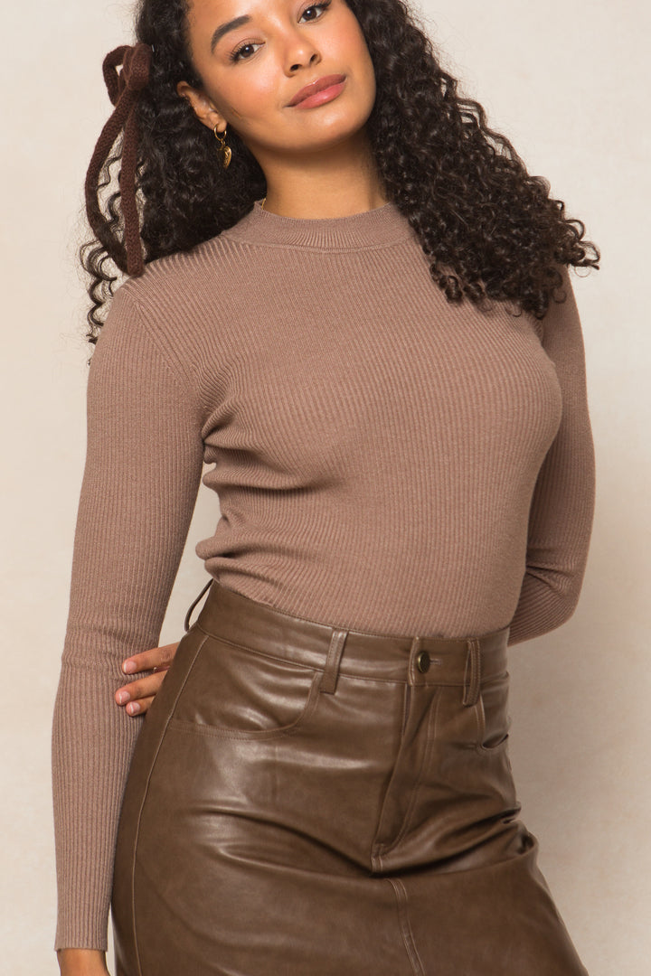 Lexie Top in Taupe - FINAL SALE