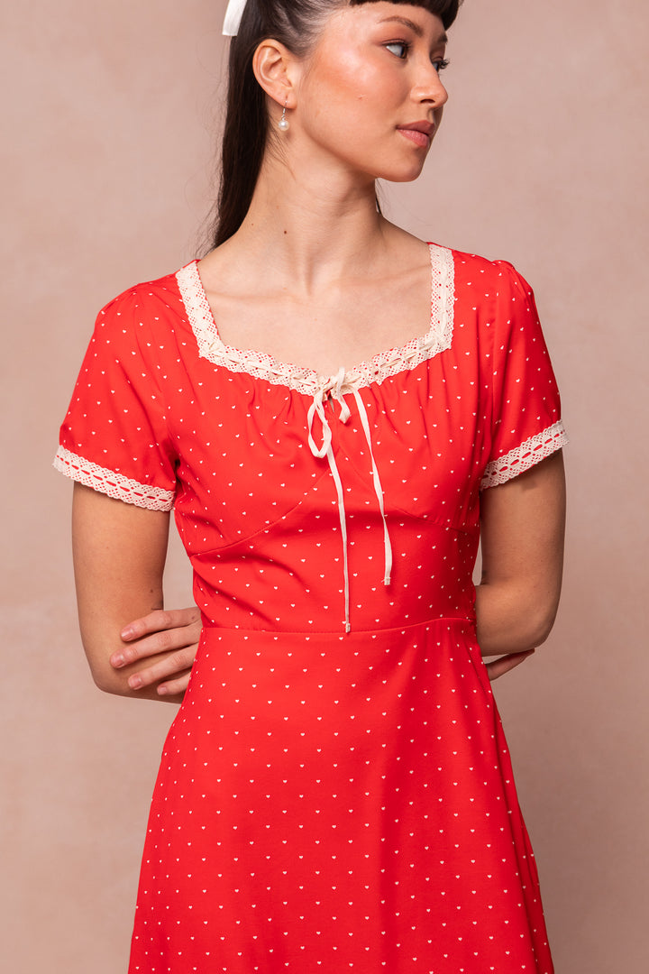 Libby Dress in Hearts - FINAL SALE