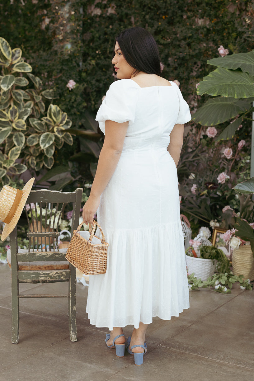 Liberty Dress in White Eyelet