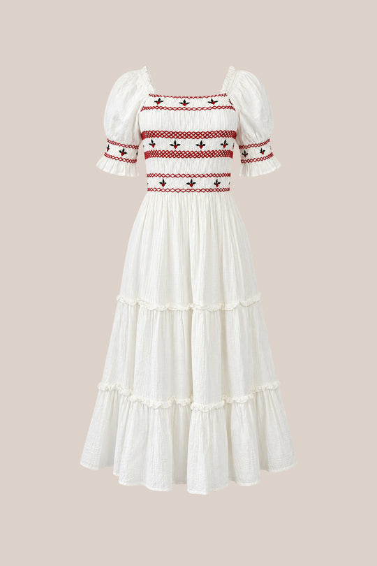Liesl Dress in White
