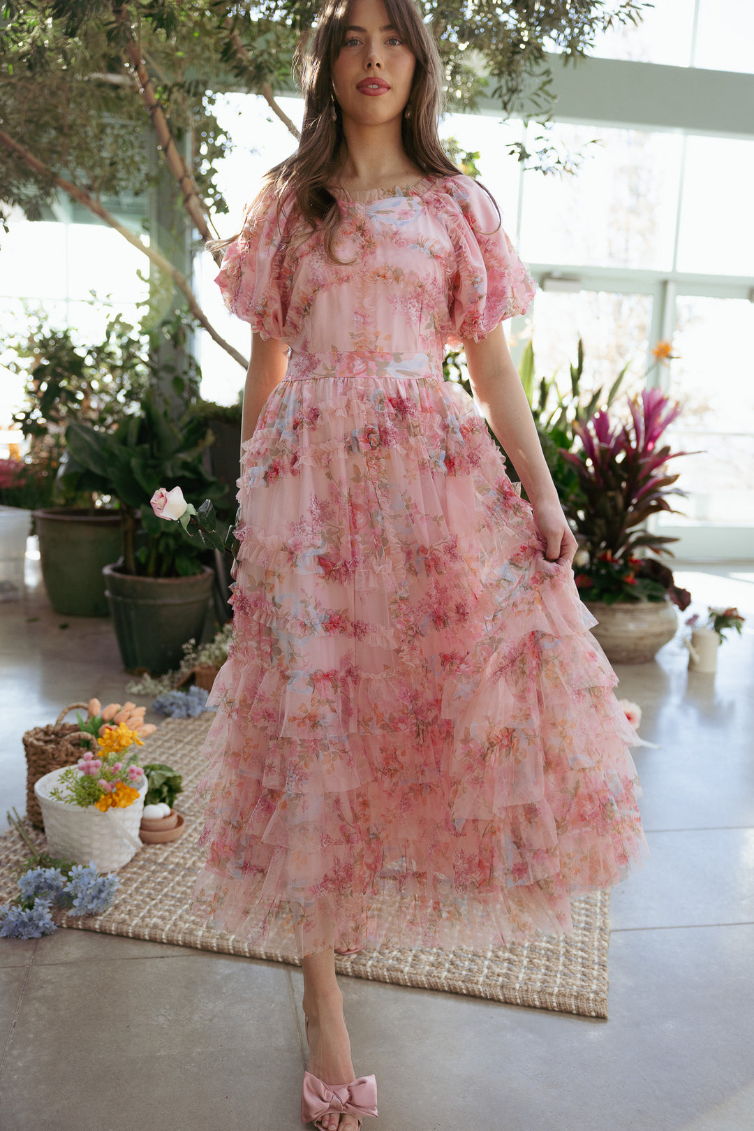 Alessi Dress in Pink Floral