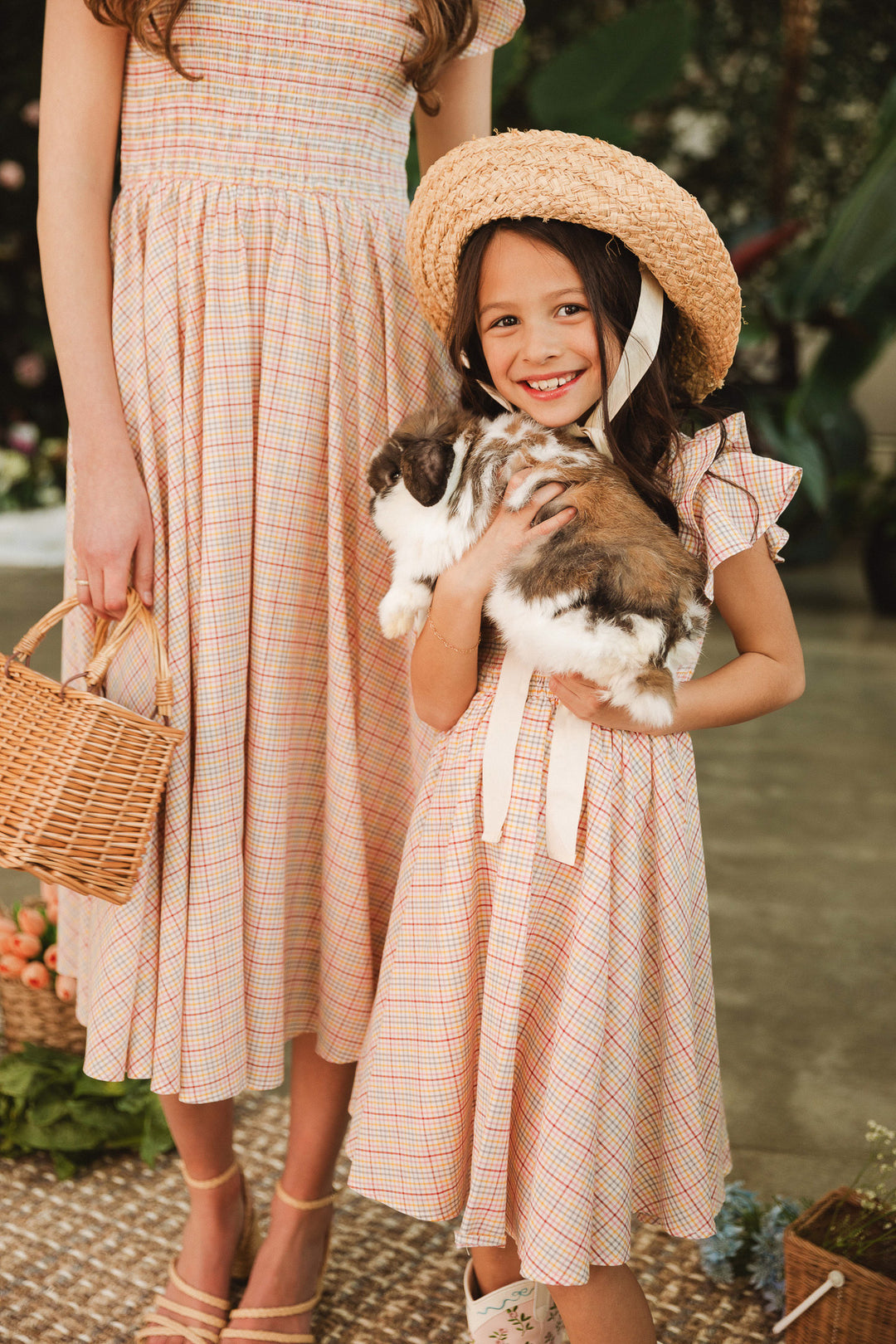 Mini Hattie Dress in Multicolor Gingham