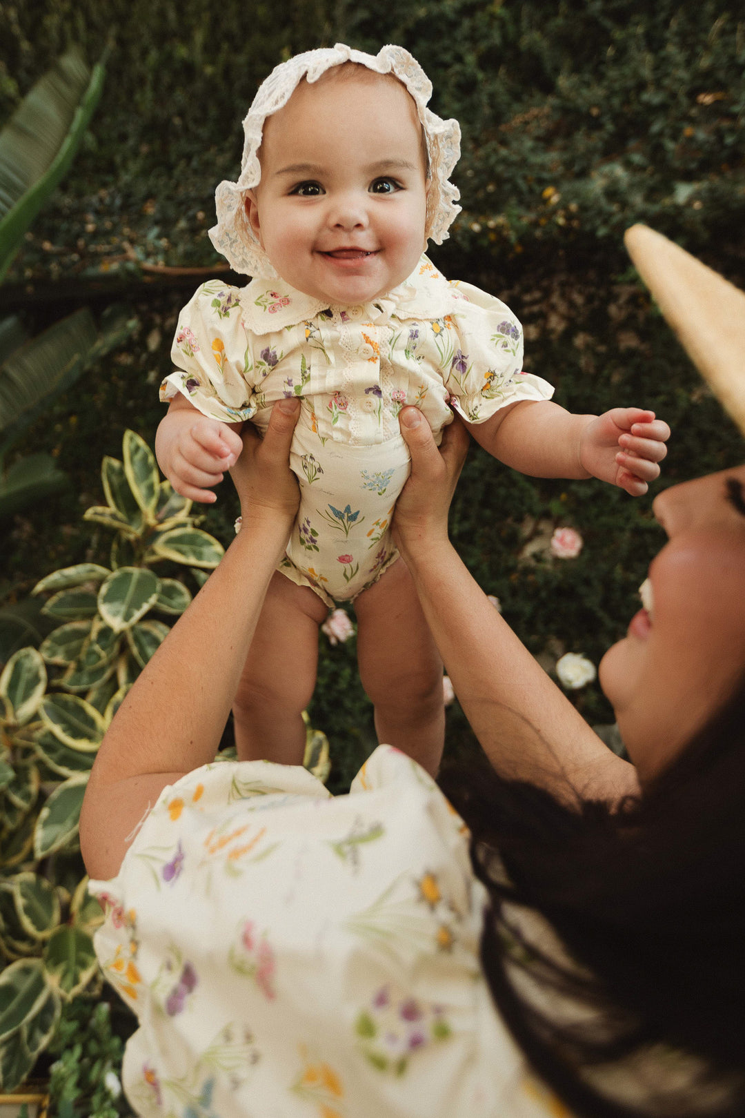 Baby Sophia Romper in Garden Flowers