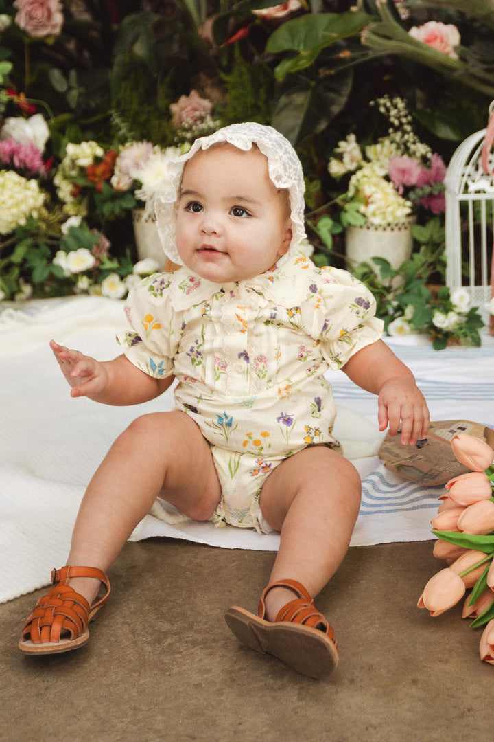 Baby Sophia Romper in Garden Flowers