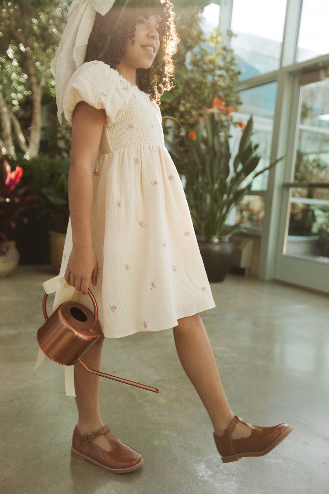 Mini Serendipity Dress in Cream Floral