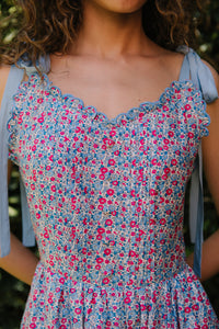 Florentina Dress in Pink Floral