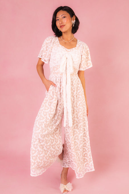 Lindsey Jumpsuit in White