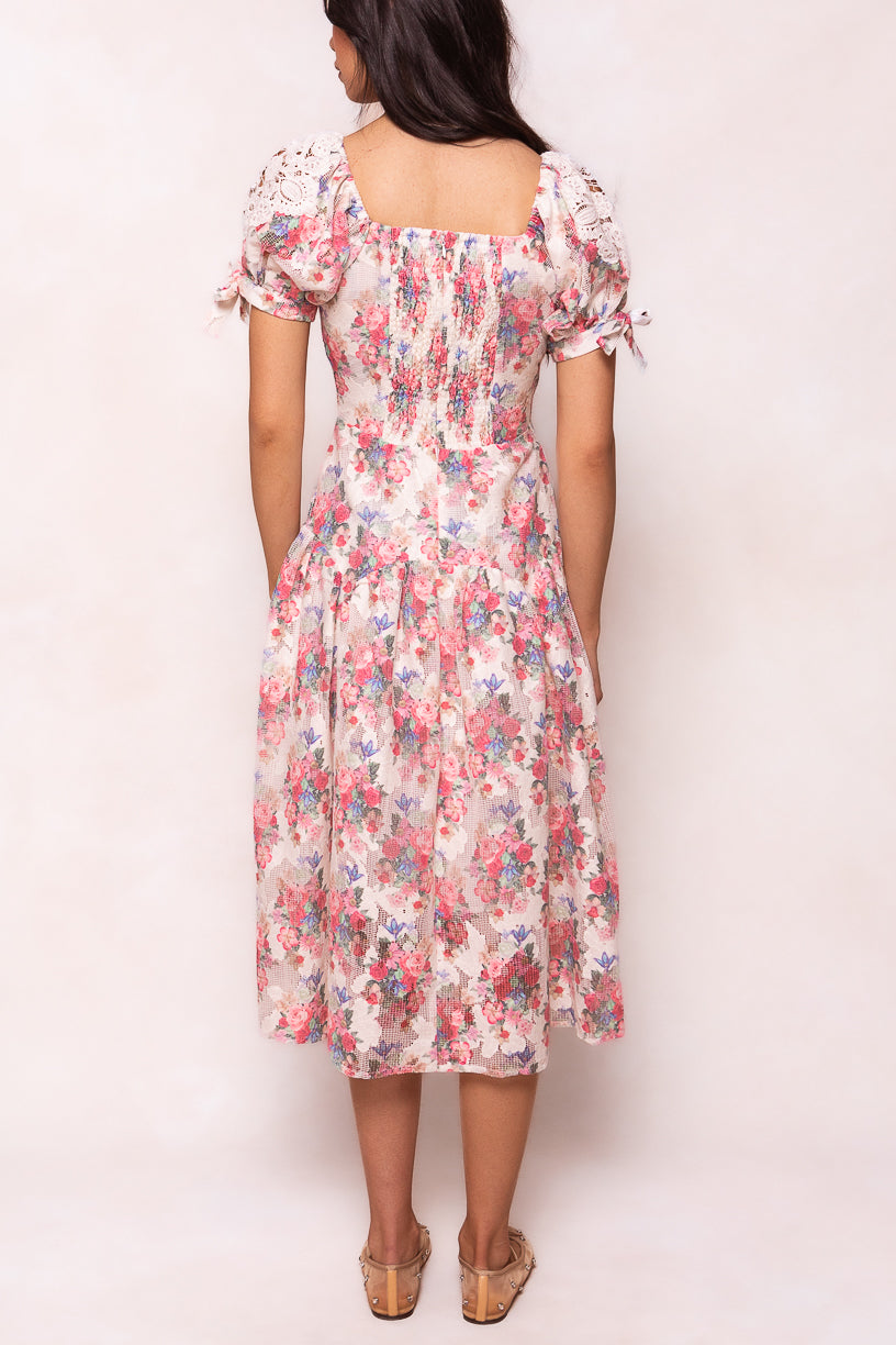 Lizzy Dress in Pink Floral