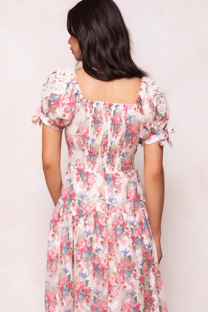 Lizzy Dress in Pink Floral