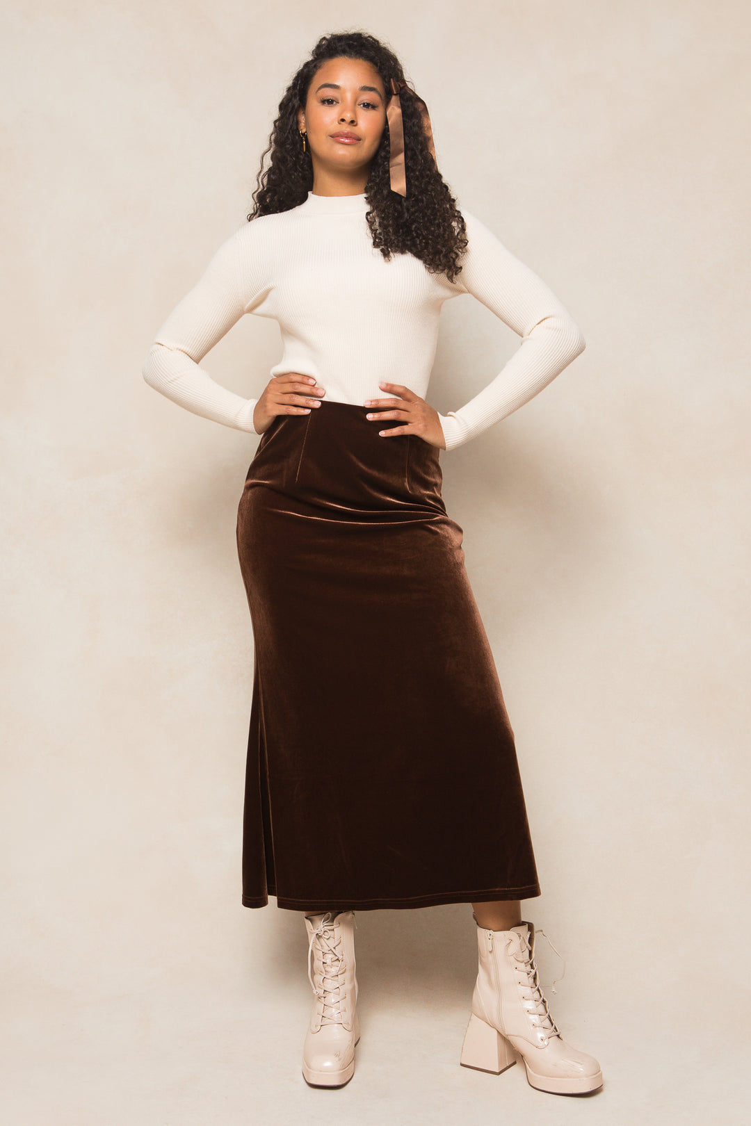 Logan Skirt in Brown