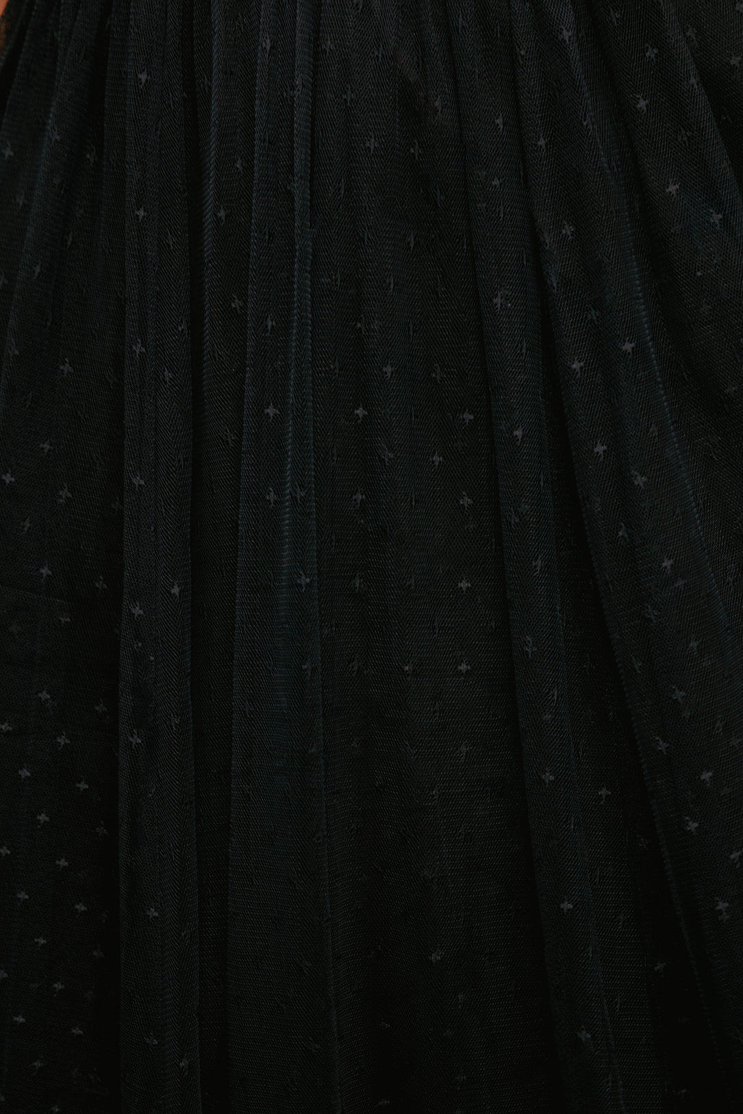 Close-up of a black textured fabric