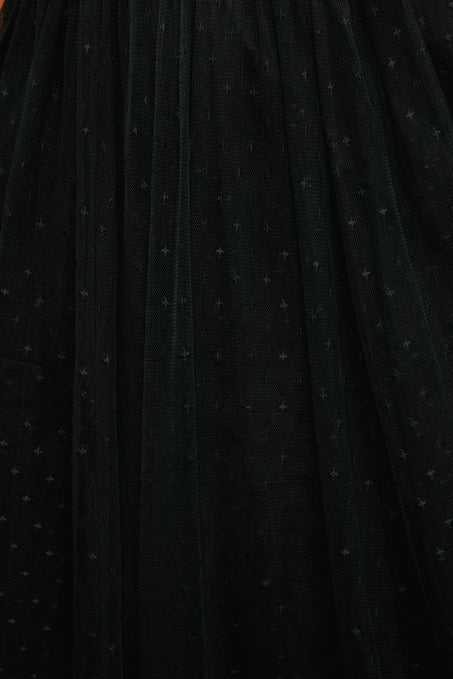 Close-up of a black textured fabric