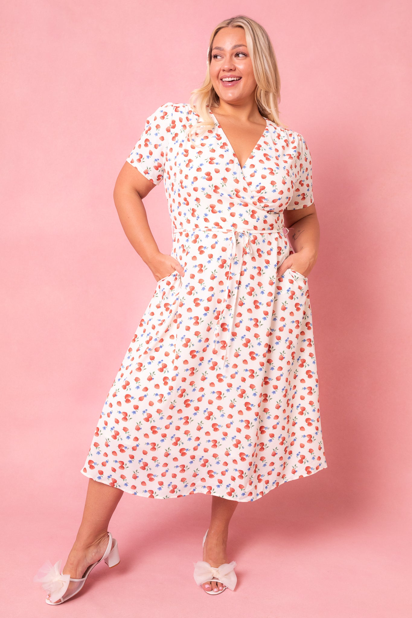 Lucy Dress in Strawberry Fields Pattern - Ivy City Co