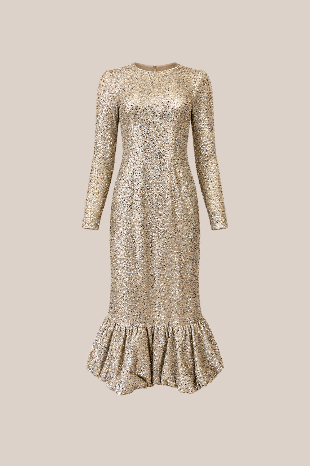 Luminaria Dress in Champagne Sequin