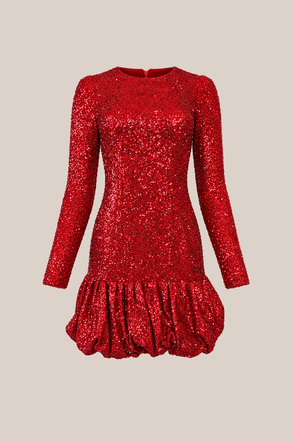 Luminaria Short Dress in Poinsettia Sequin