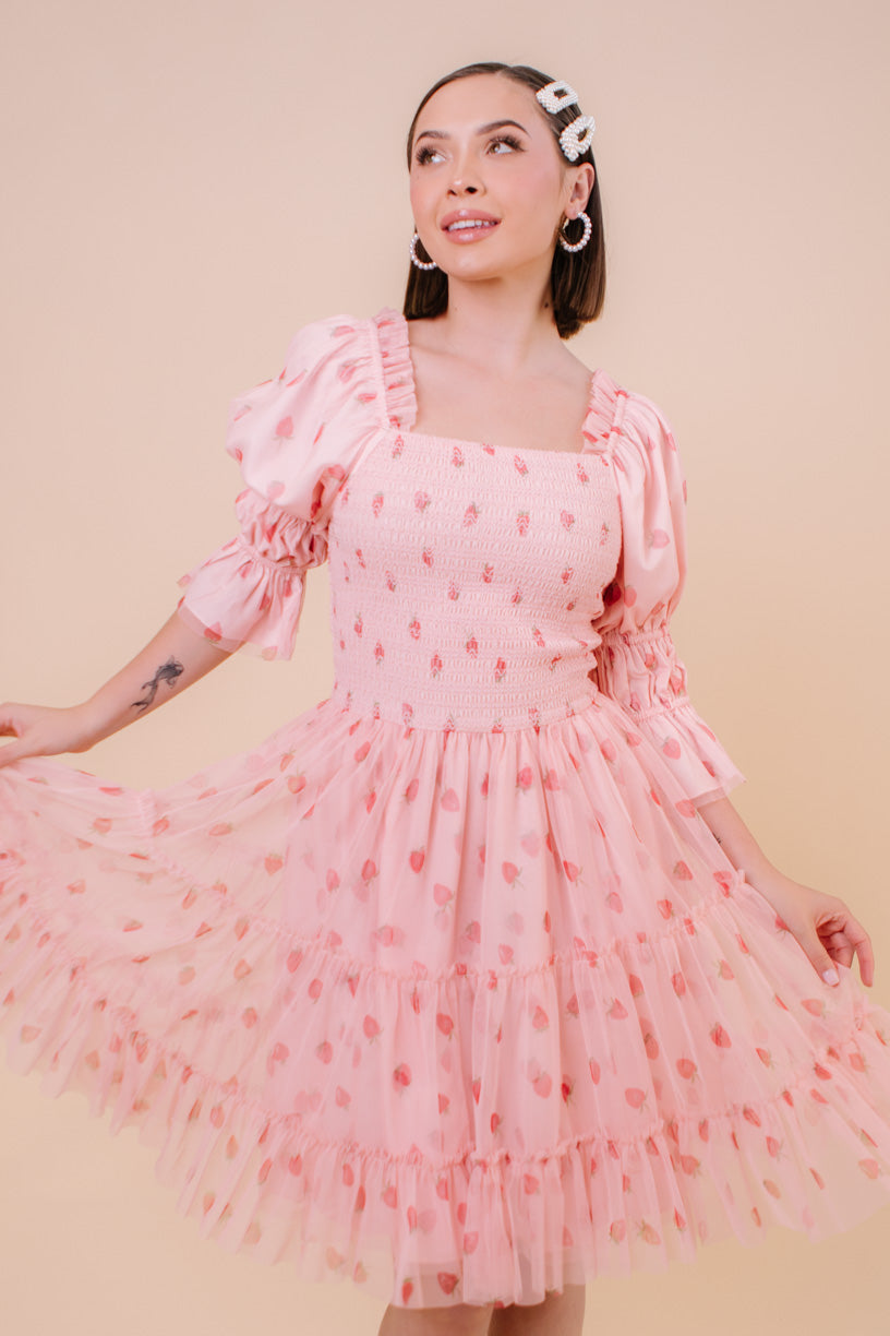 Jess Dress in Strawberry Fields