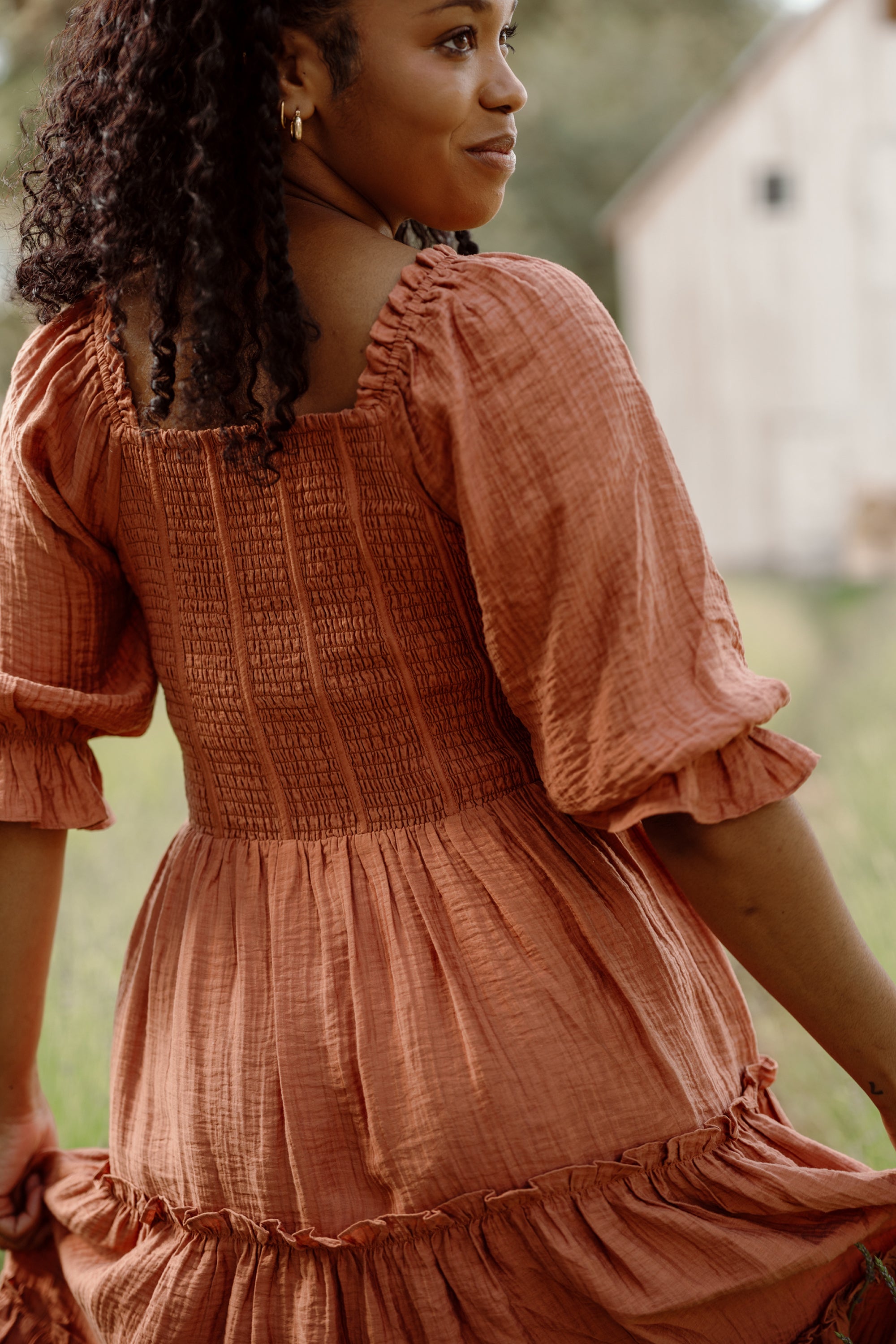 Madeline Dress in Apple Cider – Ivy City Co