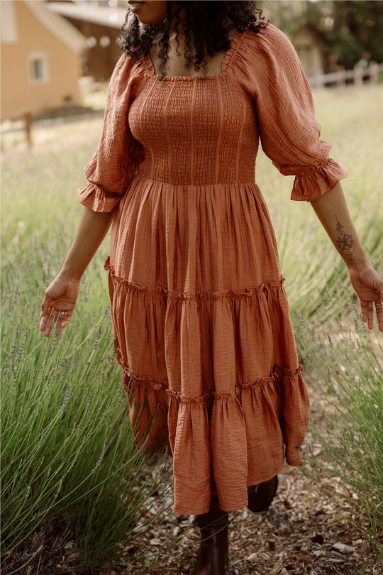 Madeline Dress in Apple Cider – Ivy City Co