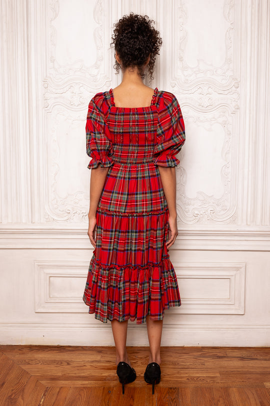 Madeline Dress in Holiday Plaid