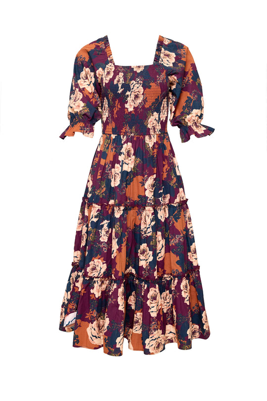 Madeline Dress in Equinox Rose