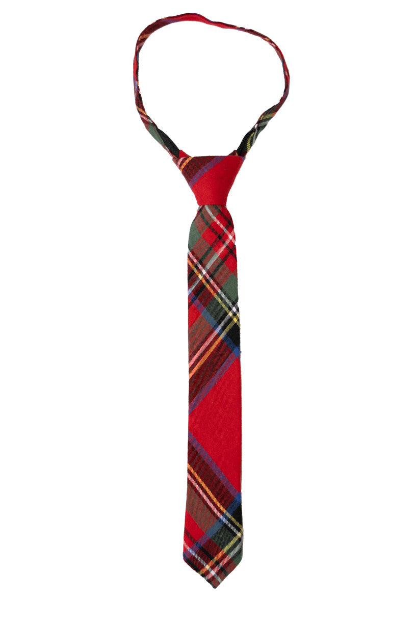 Holiday Plaid Boy's Tie