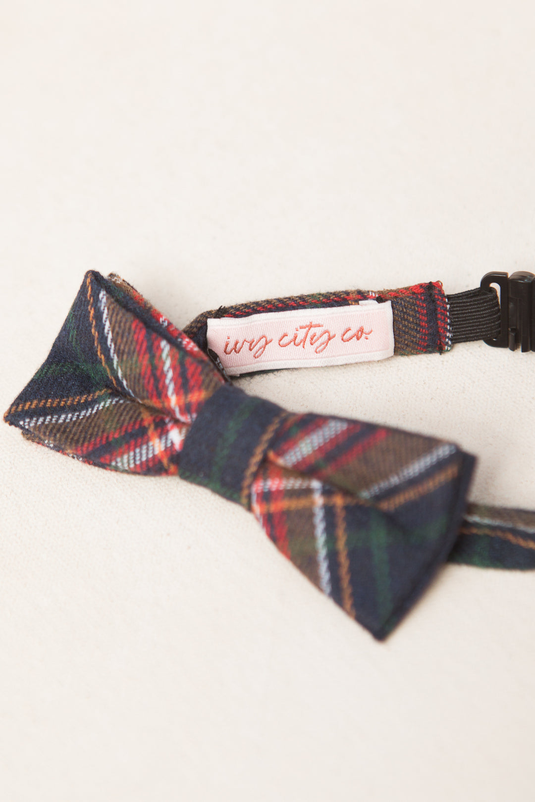 Baby Boys Henry Bow Tie in Madeline Navy Plaid