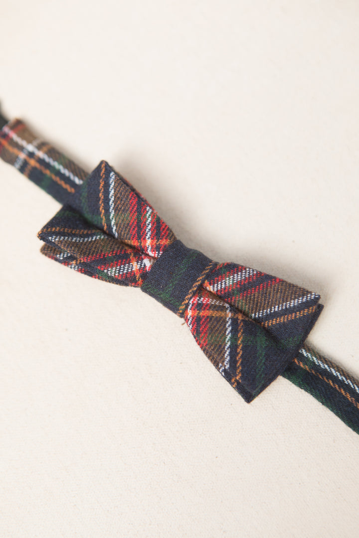 Baby Boys Henry Bow Tie in Madeline Navy Plaid